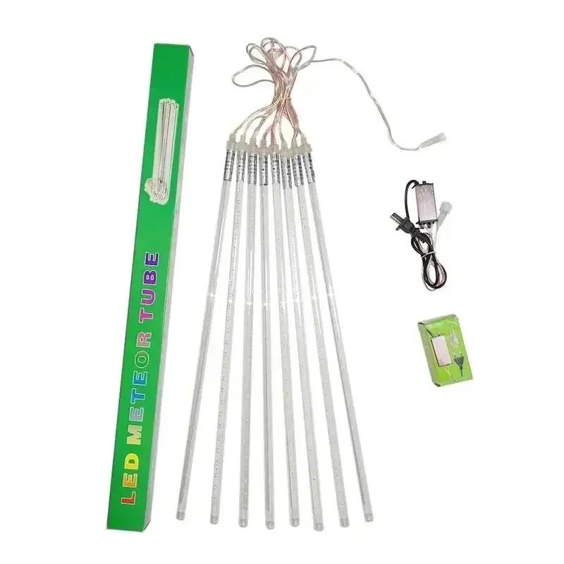 2PC LED Meteor Shower Lights Outdoor Waterproof Fairy Garland String Light For Christmas Holiday Party Garden Decor 30/50CM Lamp