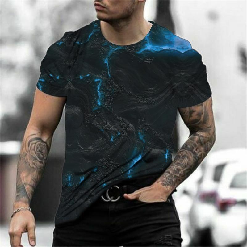 New Fashion Men Viking Tattoo Art T Shirt 3D Print T-shirts Short Sleeve Casual Tops