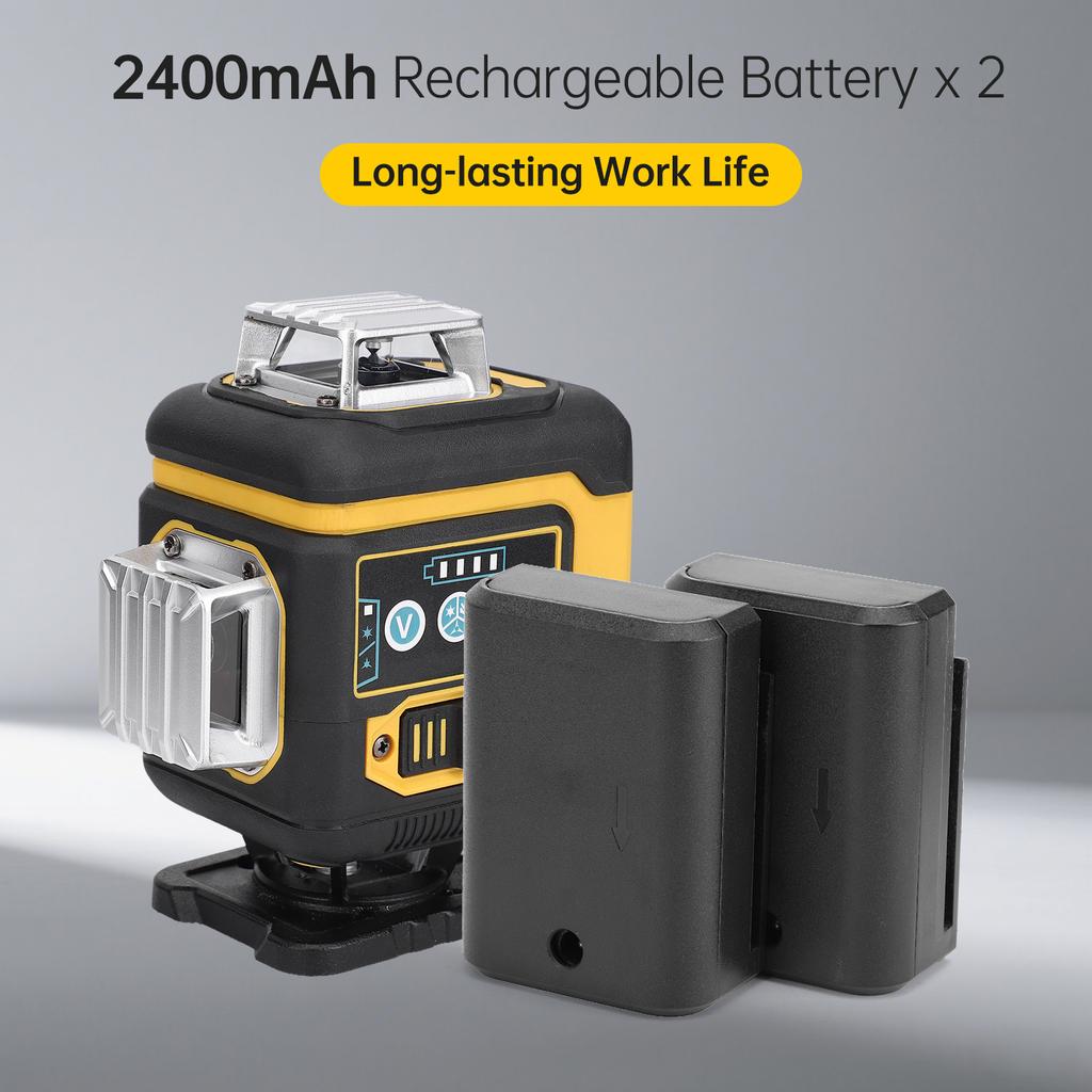 Multifunctional 16 Lines Laser Level 3° Self-leveling 4D Green Cross Line Laser Machine Leveling Tool with 1.2M Tripod