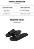 Men's Black One-Strap Flat Sandals - 2026 Summer High-End Fashion Beachwear