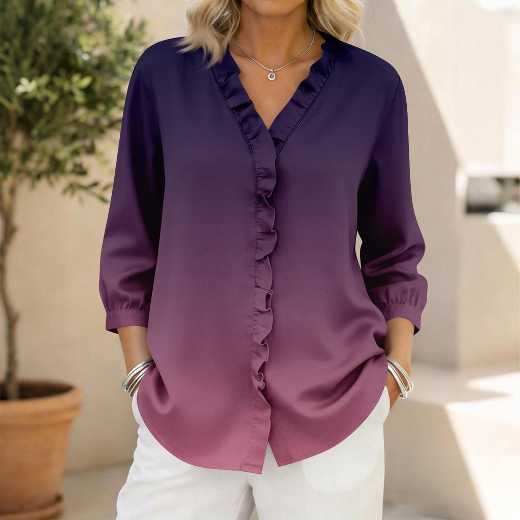 Women's 3/4 Sleeve Shirts Graphic Tees Shirts Casual Basic Tops Pullovers