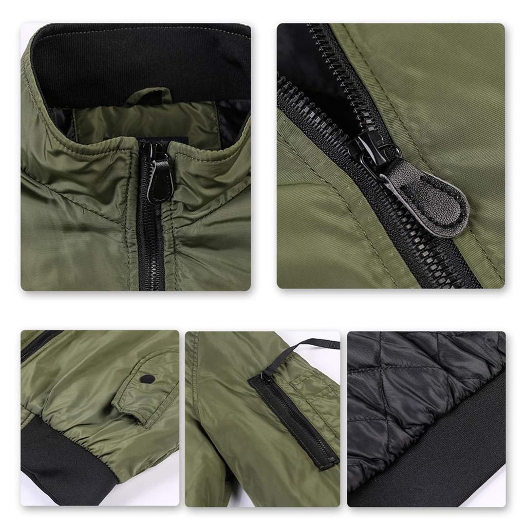 Cold Weather Work Winter Military Filled MA1 Jumper Cold Large Cotton Bag [YUNCLOS] Men's Jacket, Wear, Wear, MA-1 Jacket, Jacket, Men's, Spring,