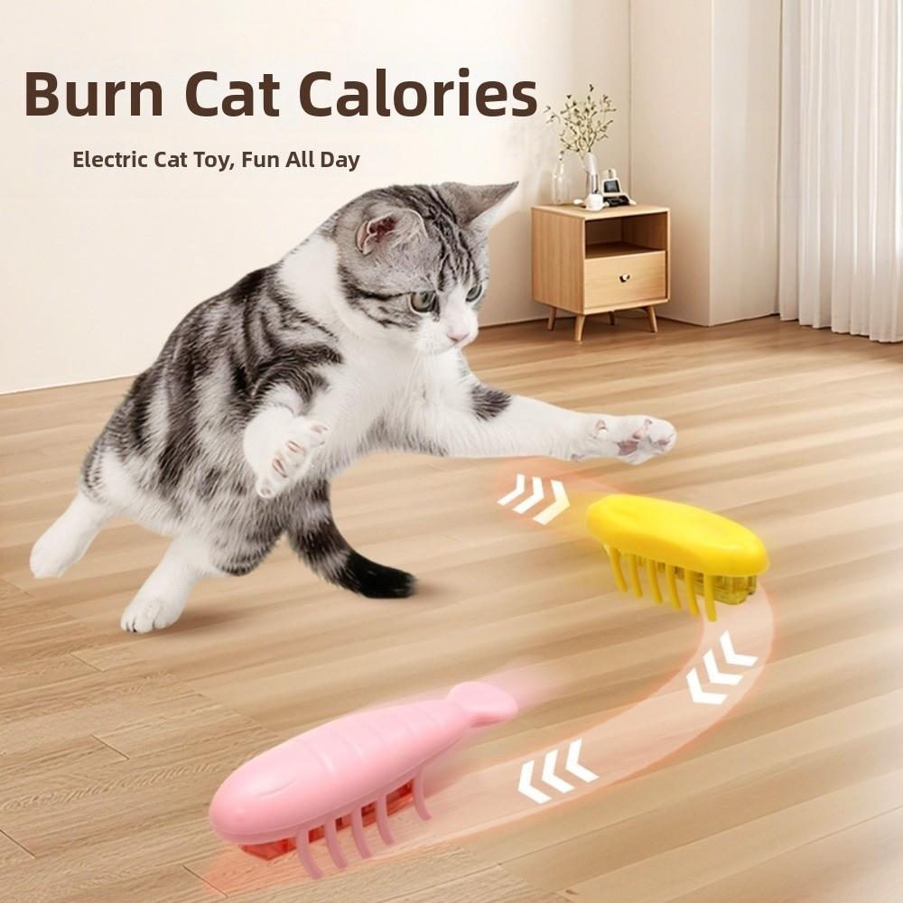 Juguete Eléctrico Interactivo para Gatos Persiguiendo Escarabajos Juguete de Insecto en Movimiento Juguete para Gatos Gatos Corriendo Jugando en Interiores