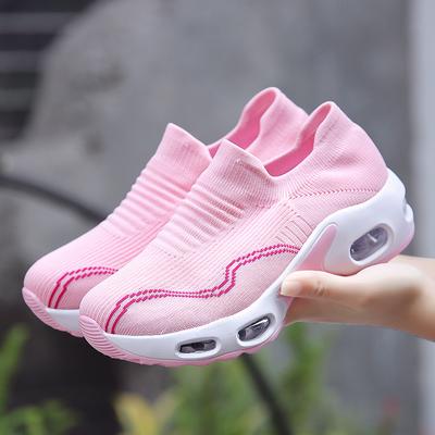 2024 Women Sneakers Slip On Summer Plus Size New Breathable Mesh Solid Walking Shoes Lightweight Sports Casual Vulcanized Shoes