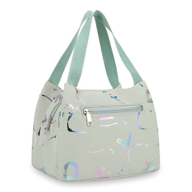 

Korean Trendy Waterproof Women s Lunch & Makeup Handbag зелений