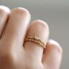 Butterfly Gold-Plated Adjustable Open Ring for Women