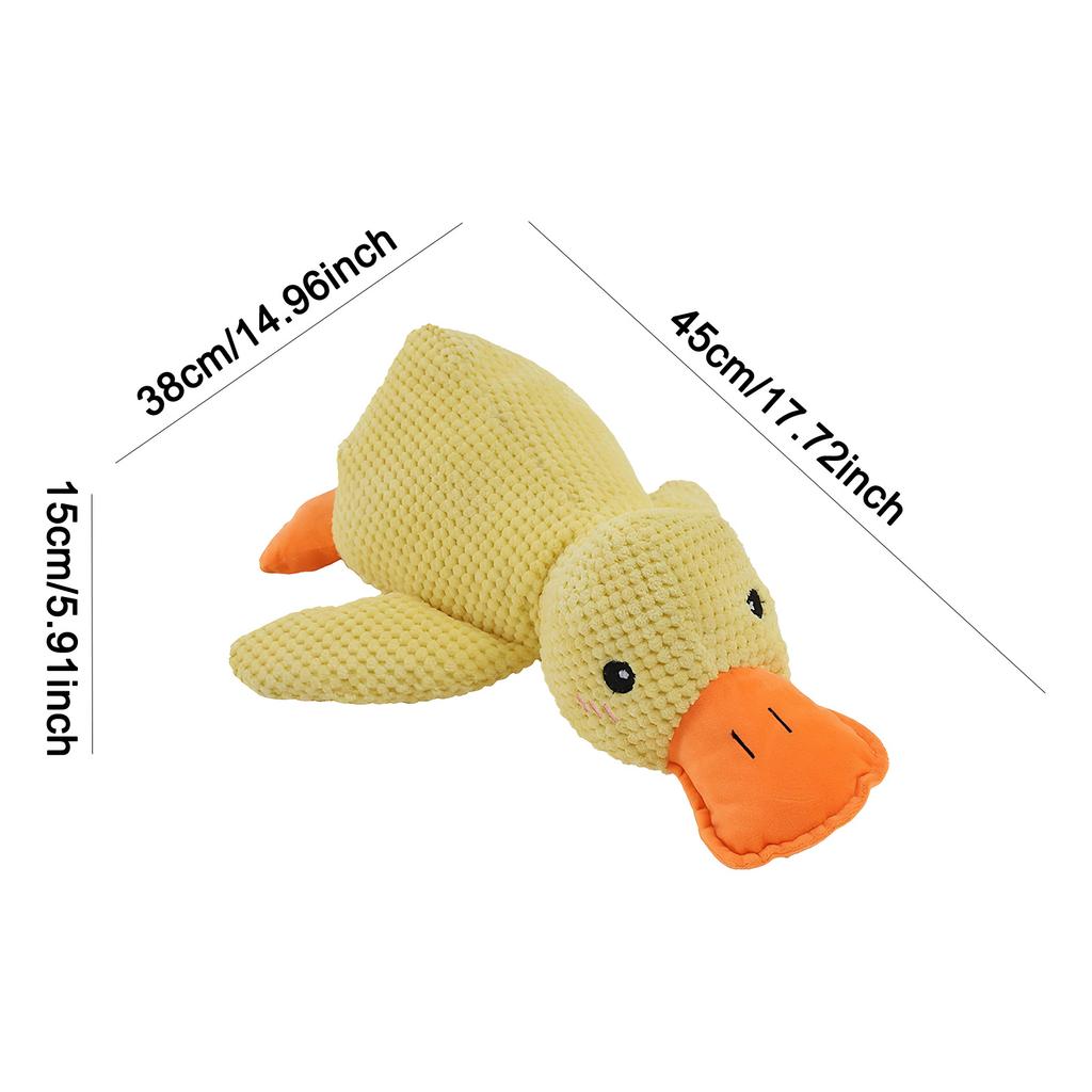 Dog Calming Plush Toy Multifunction Sound Making Duck Toy for Dog Interactive Entertainment Activities