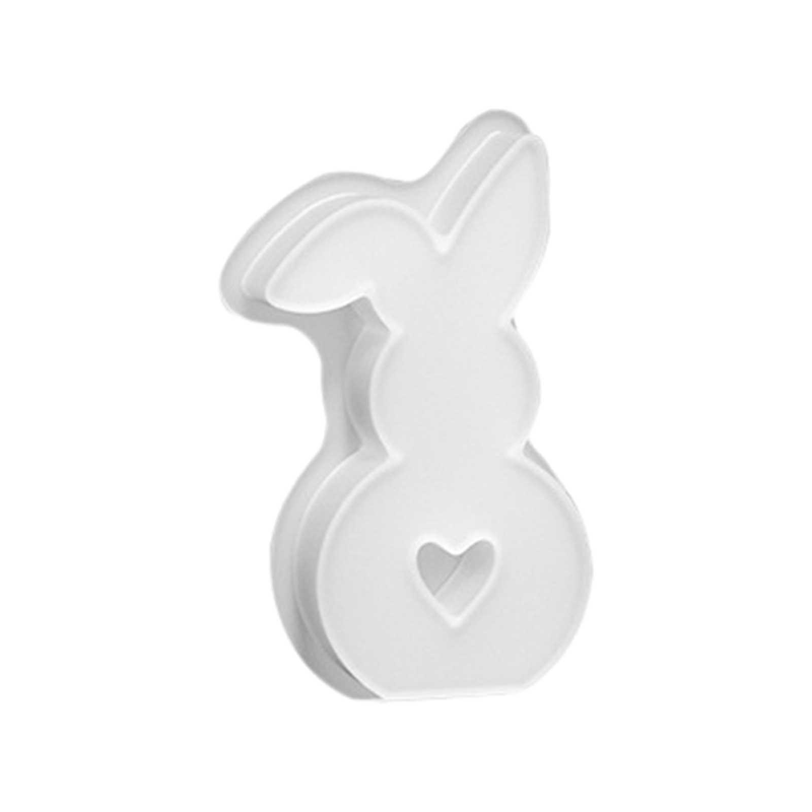 1pc Easter Rabbit Silicone Moulds Casting Moulds Rabbits Candle Moulds For Casting Silicone Mould Rabbit Aromatherapy For Men One Size
