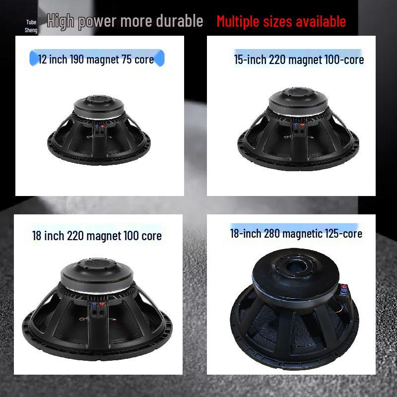12/15/18 Inch High Power Mid-Bass Subwoofer with 280 Magnet & 125 Voice Coil for Outdoor Performance