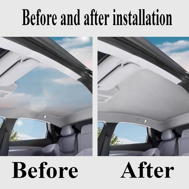 Canopy Sunshade Sunroof Ice Crystal Shading Block For Xpeng Xiaopeng MONA M03 Sun Protection and Heat Insulation Car Accessories