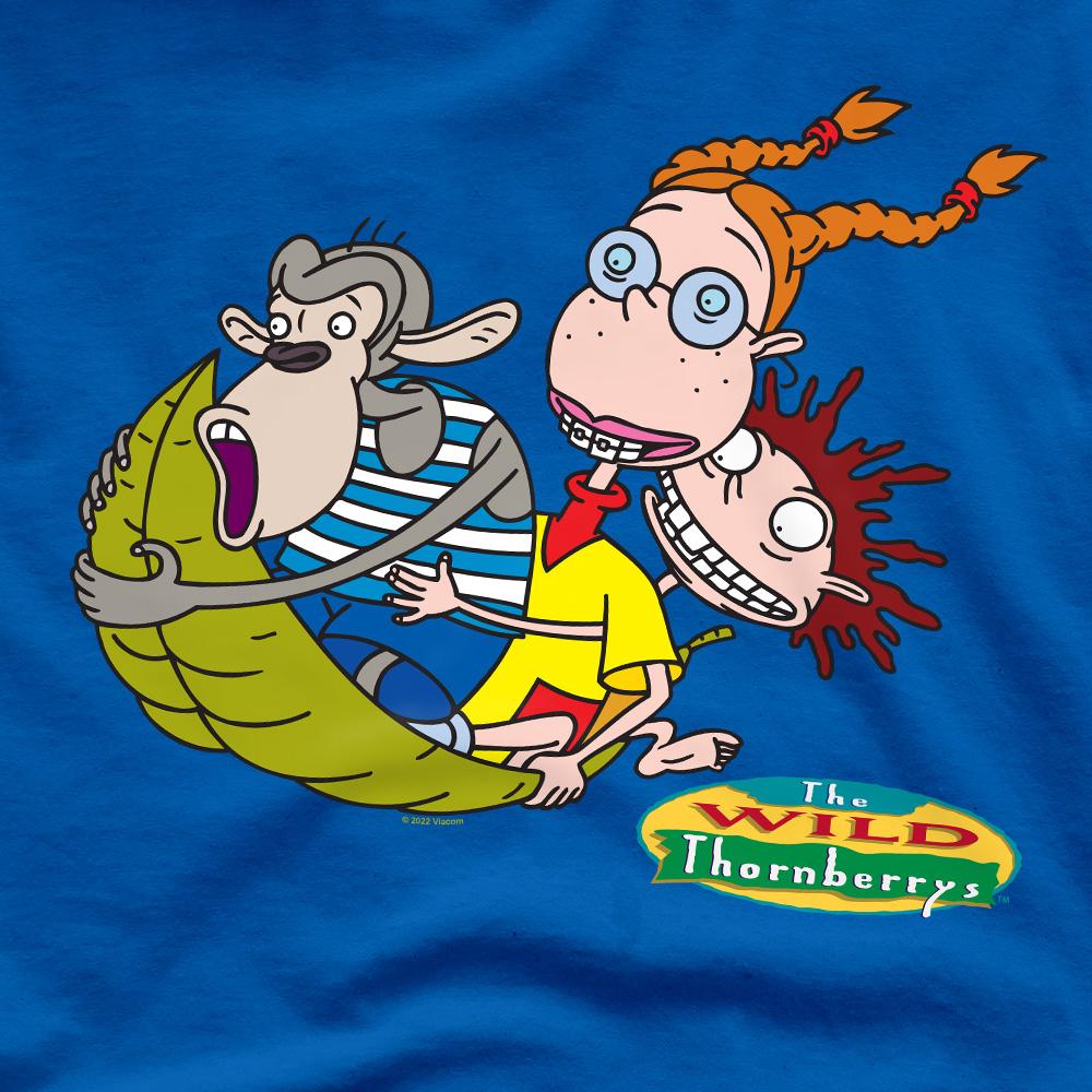 The Wild Thornberrys Mens On Leaf Eliza Darwin & Donny T-Shirt