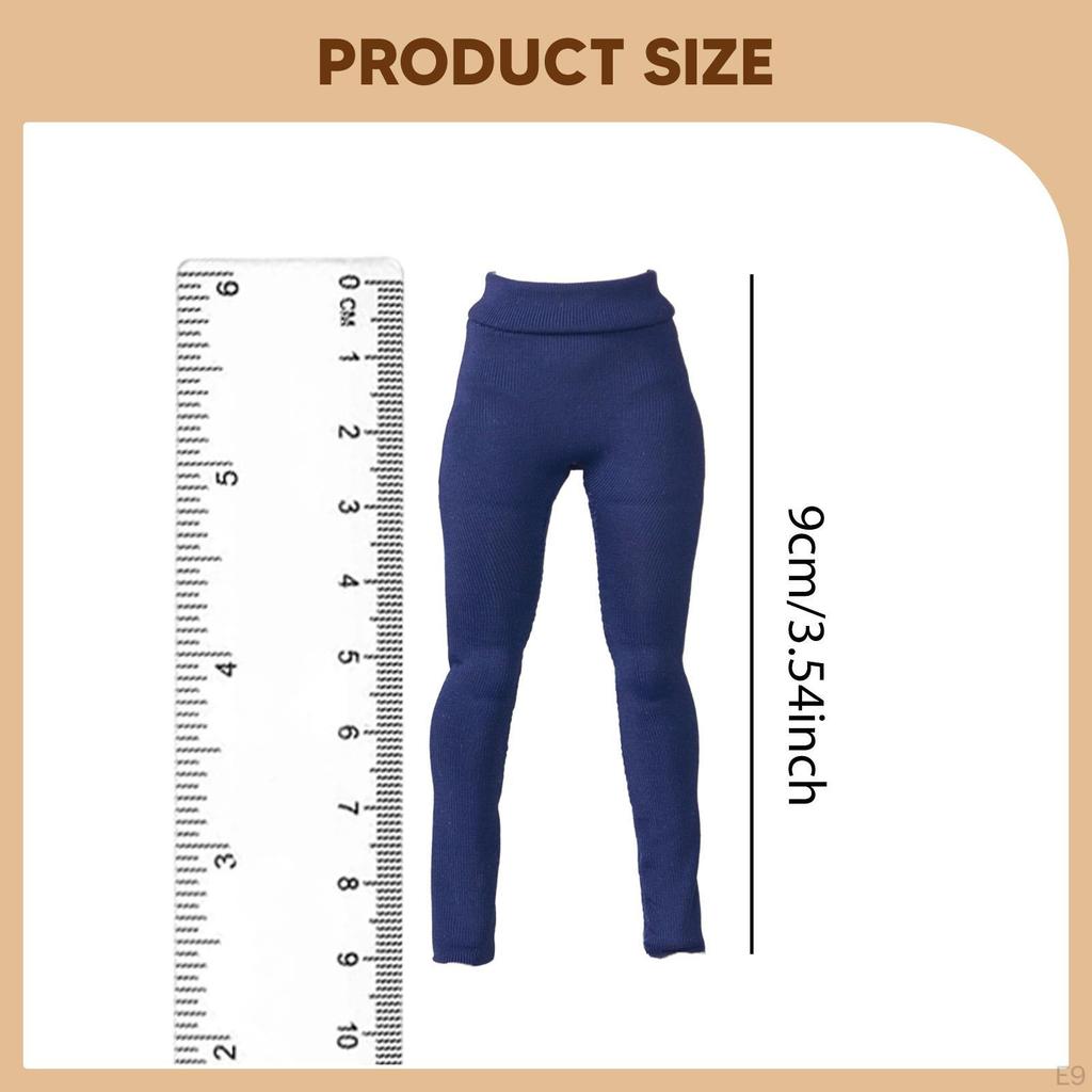1/12 Action Figure Pants, Stretch Leggings, Miniature Clothing, Elastic for 6 Inch Figures Fit Yoga
