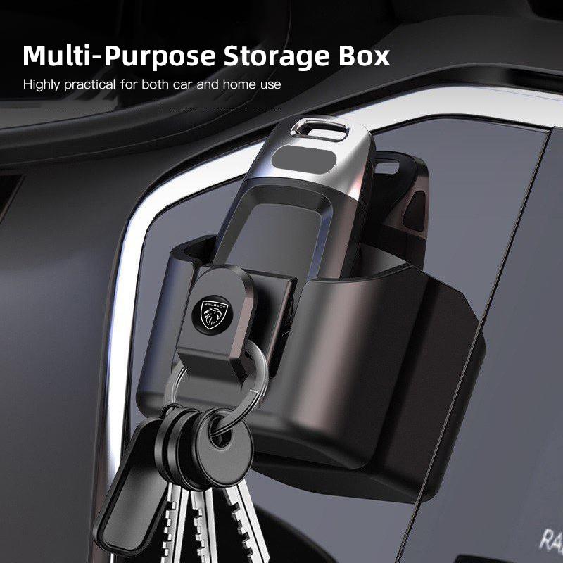 Car Interior Key Storage Box Dashboard Hang Organizer Holder For Peugeot 208 3008 308 2008 207 107 508 607 406 407 408 5008 4008