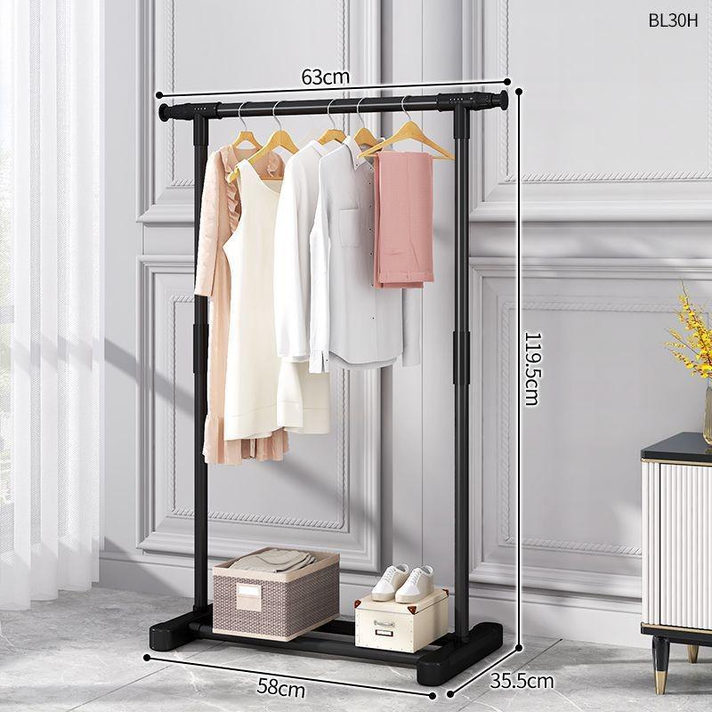 Foldable Balcony Clothes Drying Rack with Storage for Baby Clothes, Socks, and Underwear