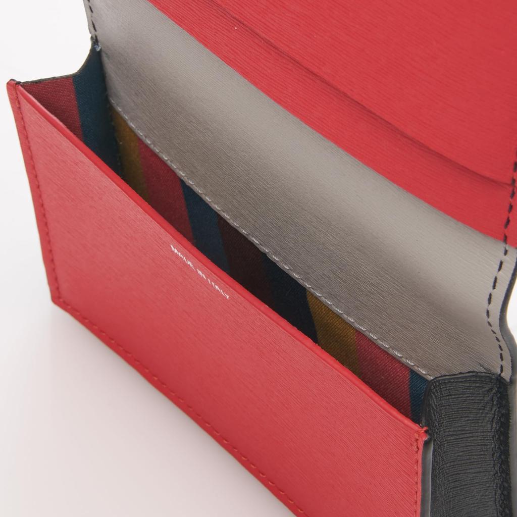 Paul Smith Card Case 7782X ASTRGS Men's Black/Red [Used]
