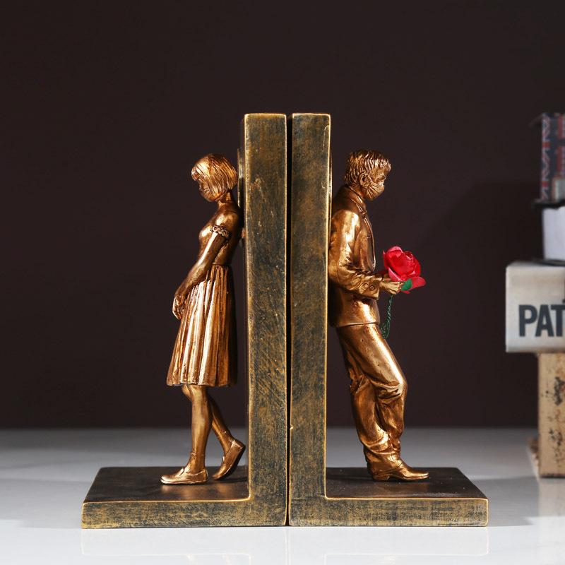 Europäische Banksy Buchstützen, Dekorative Buchstützen aus Kunststoff & Harz zum Verschenken B