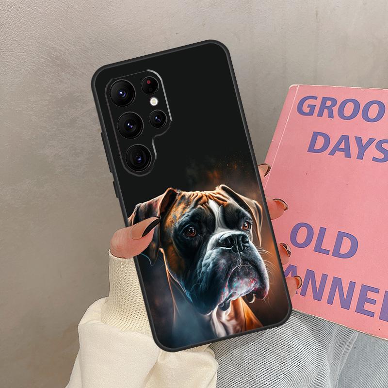 

Boxer Dog Case For Samsung Galaxy S25 Ultra S20 S21 S22 S24 S23 Ultra S9 S10 Plus S25 FE Cover Coque Galaxy S25 FE