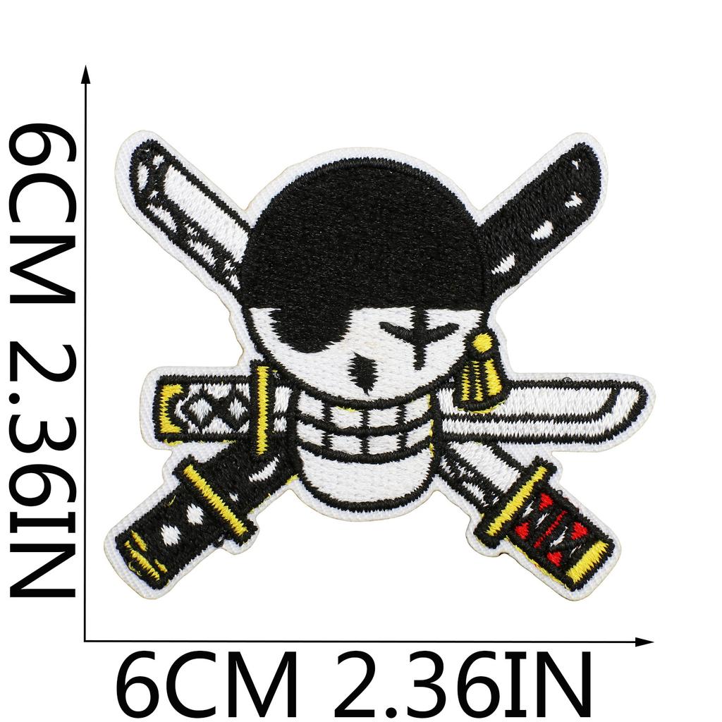 Pirate Embroidery Cloth Sticker Treasure Map Computer Embroidery Label Children'S Team Decoration Pirate Ship Octopus Patch Patch