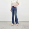 Women's Casual Slim Fit Mid-High Waist Micro-Flare Jeans