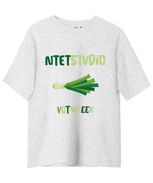 Entity Vegetarian Short Sleeve T-Shirt White Melange White Melange/Xl