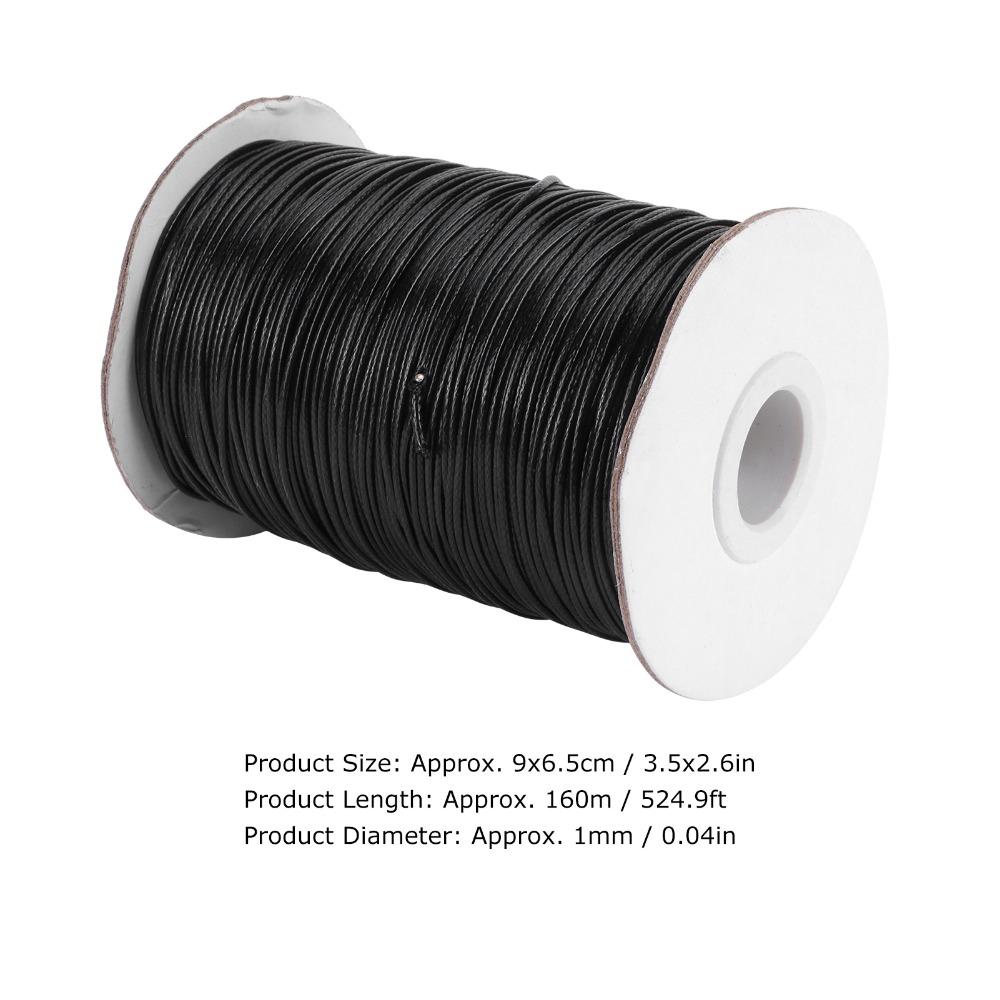Flexible Waxed Cord 1mm Thickness Macrame Rope Versatile Beading Thread Macrame Projects