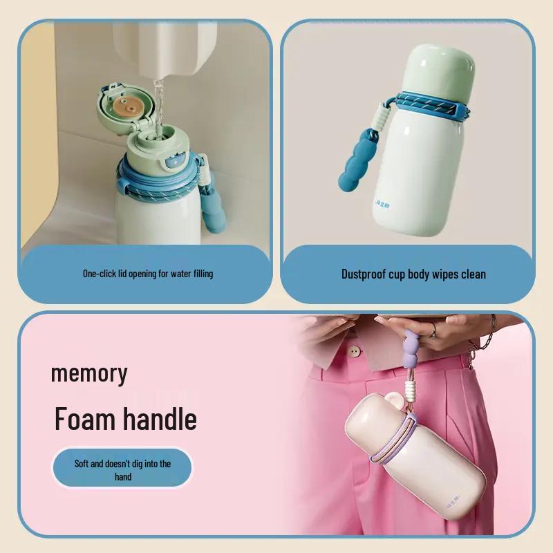 Peekaboo 610ml Portable 316L Stainless Steel Insulated Mug