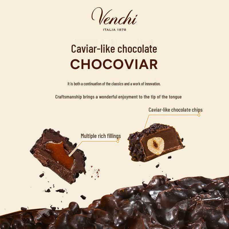 Venchi Caviar-Shaped Filled Chocolates Gift Bag