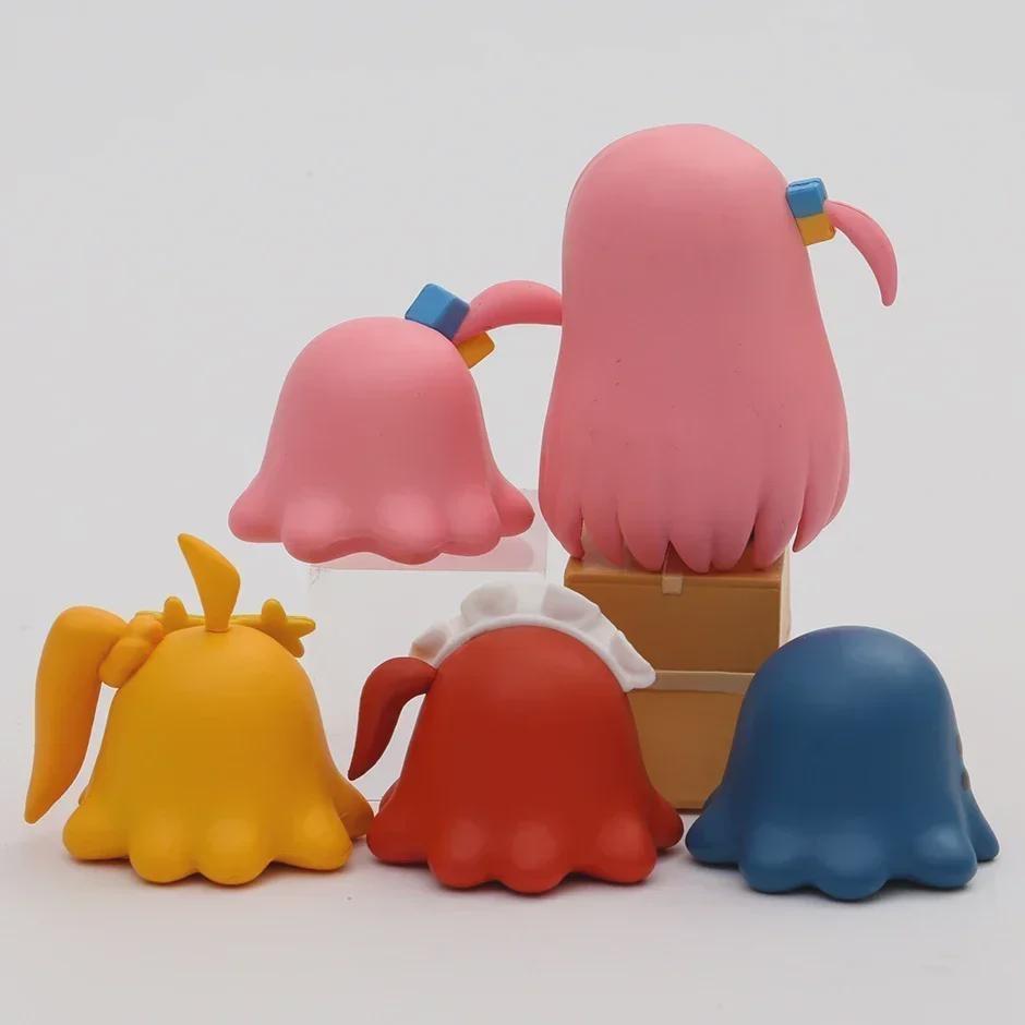 5pcs/set Bocchi the Rock! Mini Hitori Goto Gotoh Hitori PVC Figurine Dolls Model Figure Toys Christmas Gift