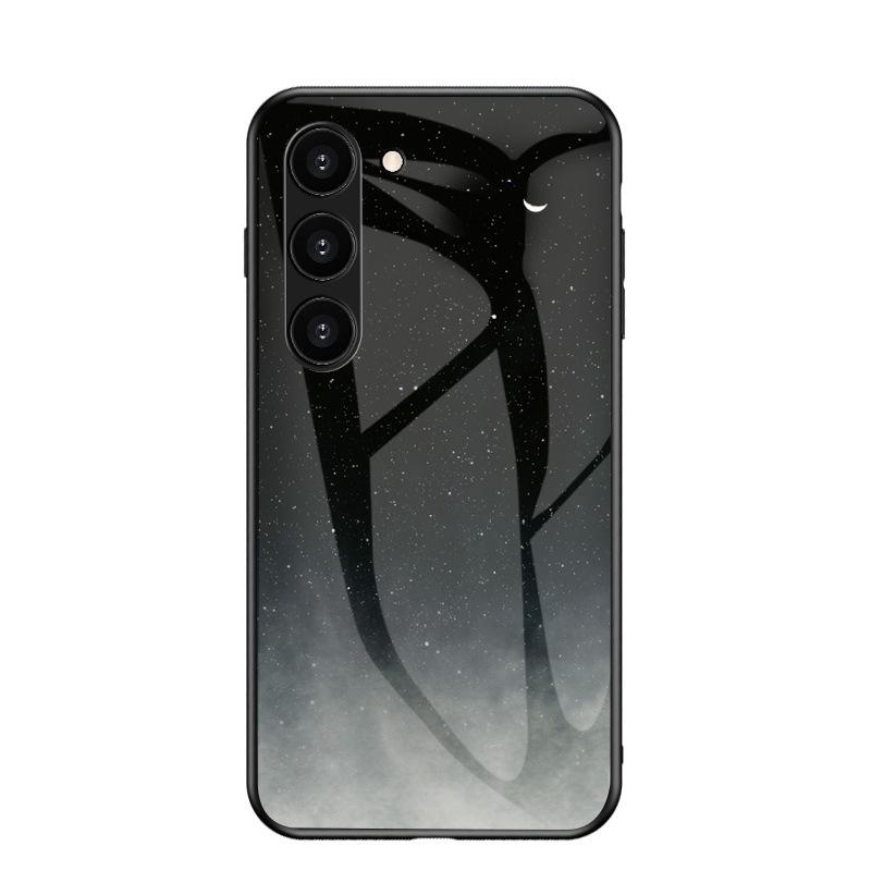 Samsung S26 Ultra Sternenhimmel Anti-Drop Glas Weiche Kante Hülle A57 A37 A25 FE Schutzhülle