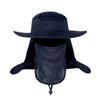 Breathable Large Round Brim Fishing Cap Quick Drying Anti-UV Summer Sun Hat Sun Block Visor Bucket Hat Travel