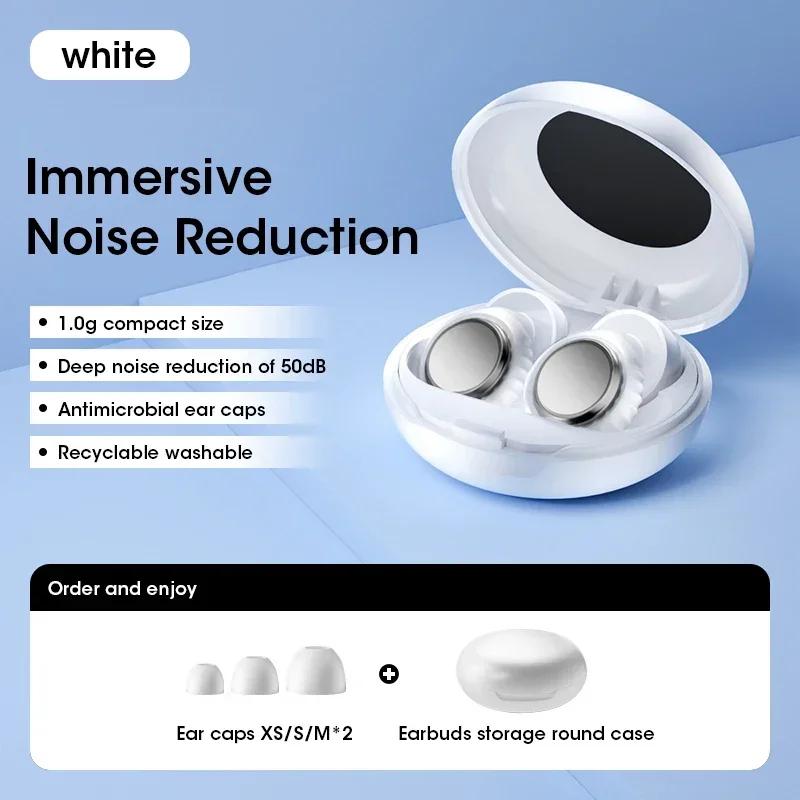 Ear Plugs Noise Cancelling Reusable Soft Silicone for Sleeping Study Travel Comfortable Ear Protection Block Sound