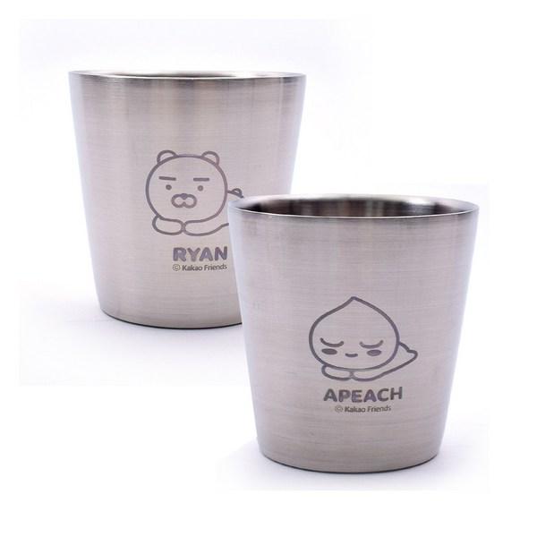 

Lilpang Kakao Friends Чашка для зубной щетки из нержавеющей стали Набор Ryan + Apeach, 1 комплект, лучший персонаж Кореи
