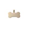 Gold-Plated Titanium Steel Military Dog Tag Necklace with Custom Engraving