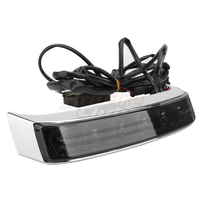 Motorcycle Saddlebag Luggage Tail Run Turn Signal Light Black Lens Lamp For Harley Touring Road King FLHR 14-20 CVO FLHTKSE