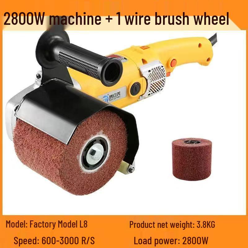 Hot Selling Stainless Steel Handheld Electric Polisher: Rust Remover & Mirror Surface Metal/Wood Wire Drawing Machine