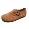 Winter Women Shoes Slip On Plush Warm Women's Flats Retro Genuine Leather Shoes Women Large Size 35-43  Mujer WSH5183