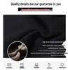 Women's Black Wool-Blend Thickened Coat - Autumn/Winter, Korean Style, High-End Loose Fit