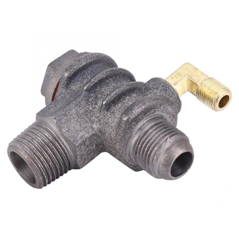 Male Thread 3-Way Air Compressor Cast Iron Piston Type 20*19*10mm 3-Port