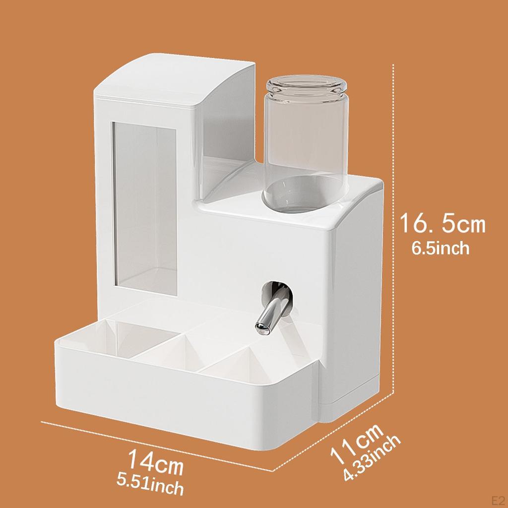 3 en 1 Hamster Mangeoire Automatique Conteneur Accessoires Bol Station d'Alimentation Distributeur pour Furets