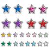 Star Diamond No Tie Shoelaces Colorful Rhinestone Metal Buckle Shoe Laces Flat Elastic Shoelace Kids Adult Sport Cute Shoestring