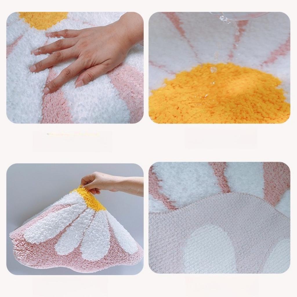 Pluszowa Mata Podłogowa, Łazienka, Chłonna, Antypoślizgowa, Mata Pod Stopy, Drzwi Wejściowe, Salon, Dywan Odporny na Zabrudzenia