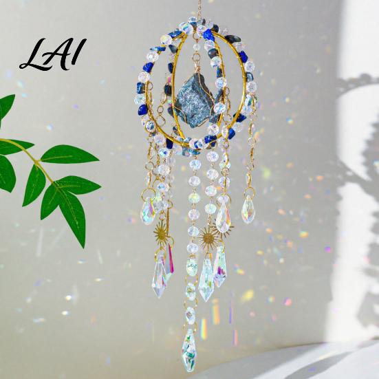Sophisticated Balcony Decor Crystal Suncatcher Hanging Ball Prism Rainbow Maker Pendant Glittering Window for Garden Patio Backyard Car Home