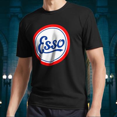 NEU! Esso Benzin Benzin Diesel Logo Langarm T-Shirt Lustig Größe S bis 5XL Unisex T-Shirt