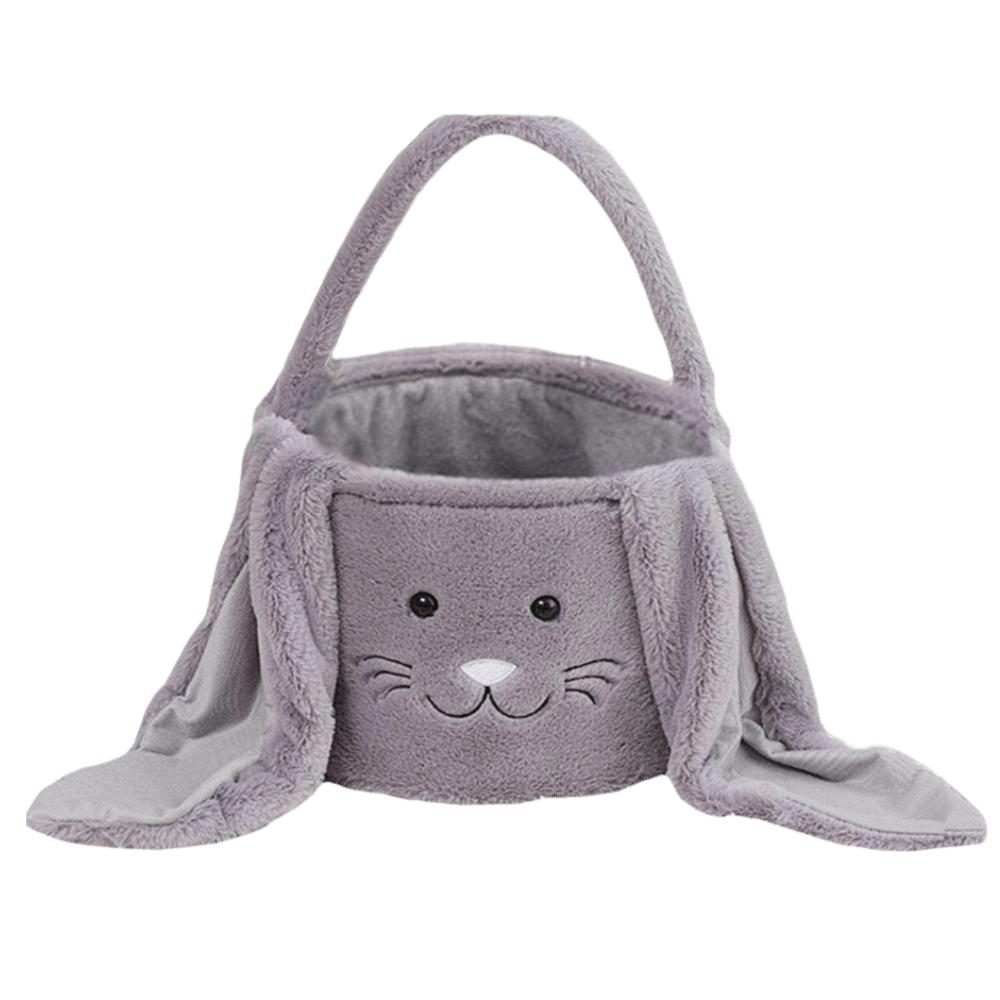 Portable Design Bunny Storage Basket Plush Material Easter Rabbit Storage Home Organization серый 1070₽