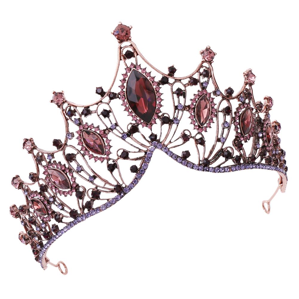 Crystal Tiara Crown Headband Princess Elegant Crown With Combs For Women Girls Bridal Wedding Birthday Party Prom