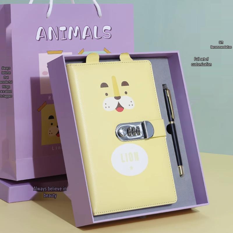 Minimalist Lock Diary & Notebook with Invisible Combination Closure for Students & Professionals