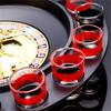 16 Glasses Transparent Glass Wine Cup Game Bar Drinking Game Whiskey Cocktail Bar Party Game Push Turntable Drinking Accessories