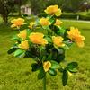 LED Solar Azalea Flowers Garden Lamp Home Decorative Light Landscape Lawn Path Holiday Wedding Lights