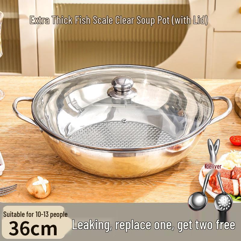 304 Stainless Steel Divided Hot Pot