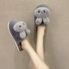 Fashion versatile comfortable simple home slippers women 2025 autumn and winter new Korean version cute warm cotton slippers women